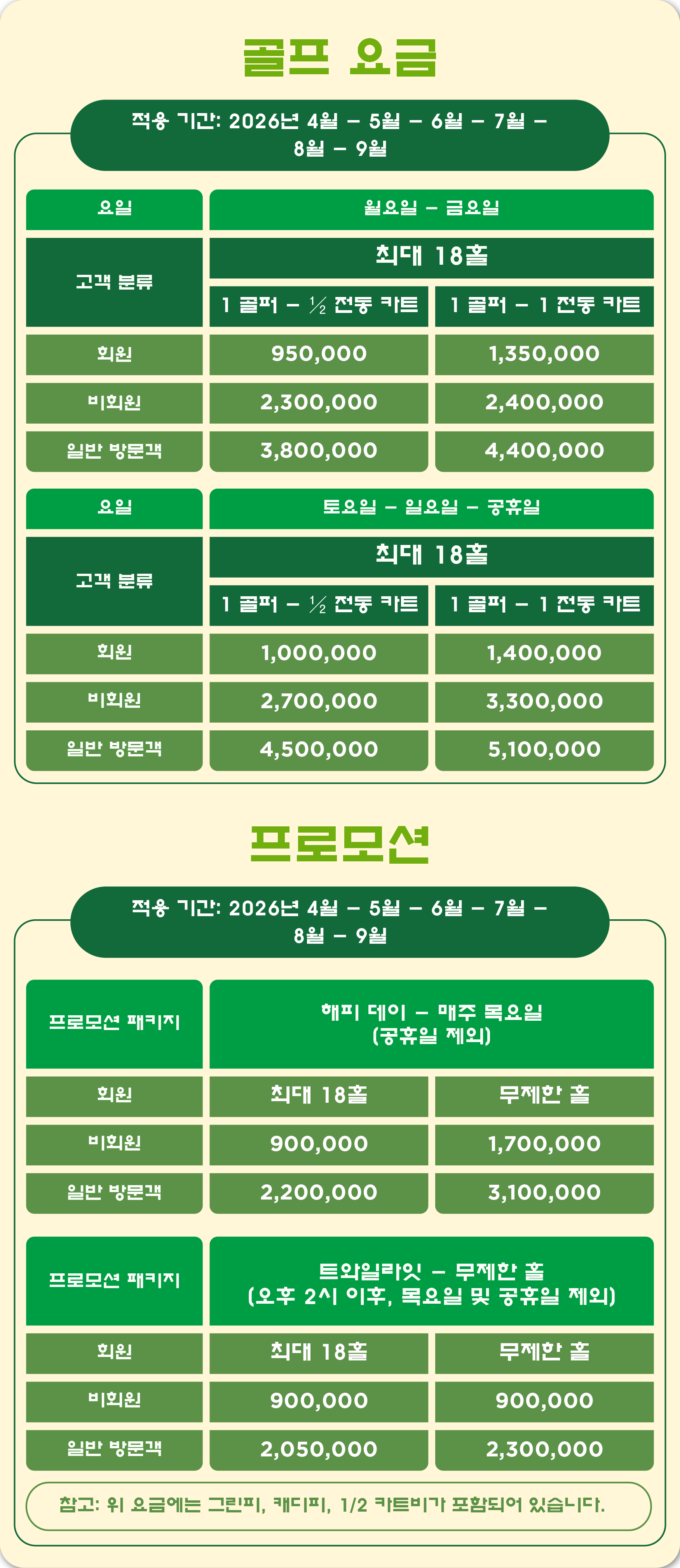 골프 요금
