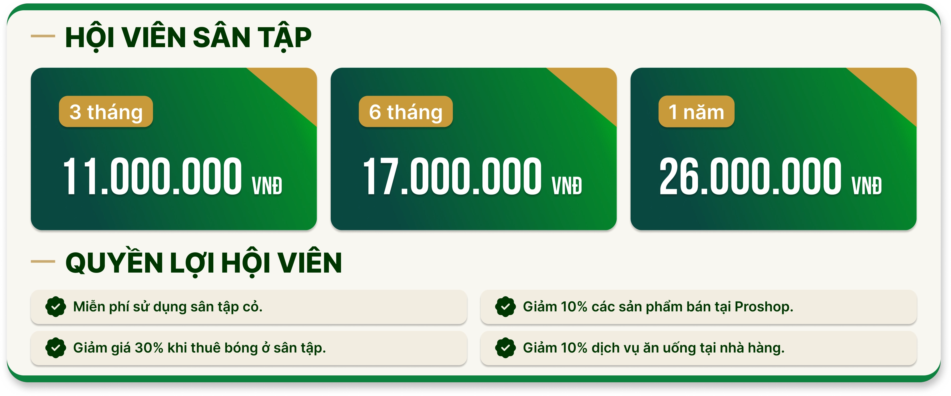 Hội viên sân tập
