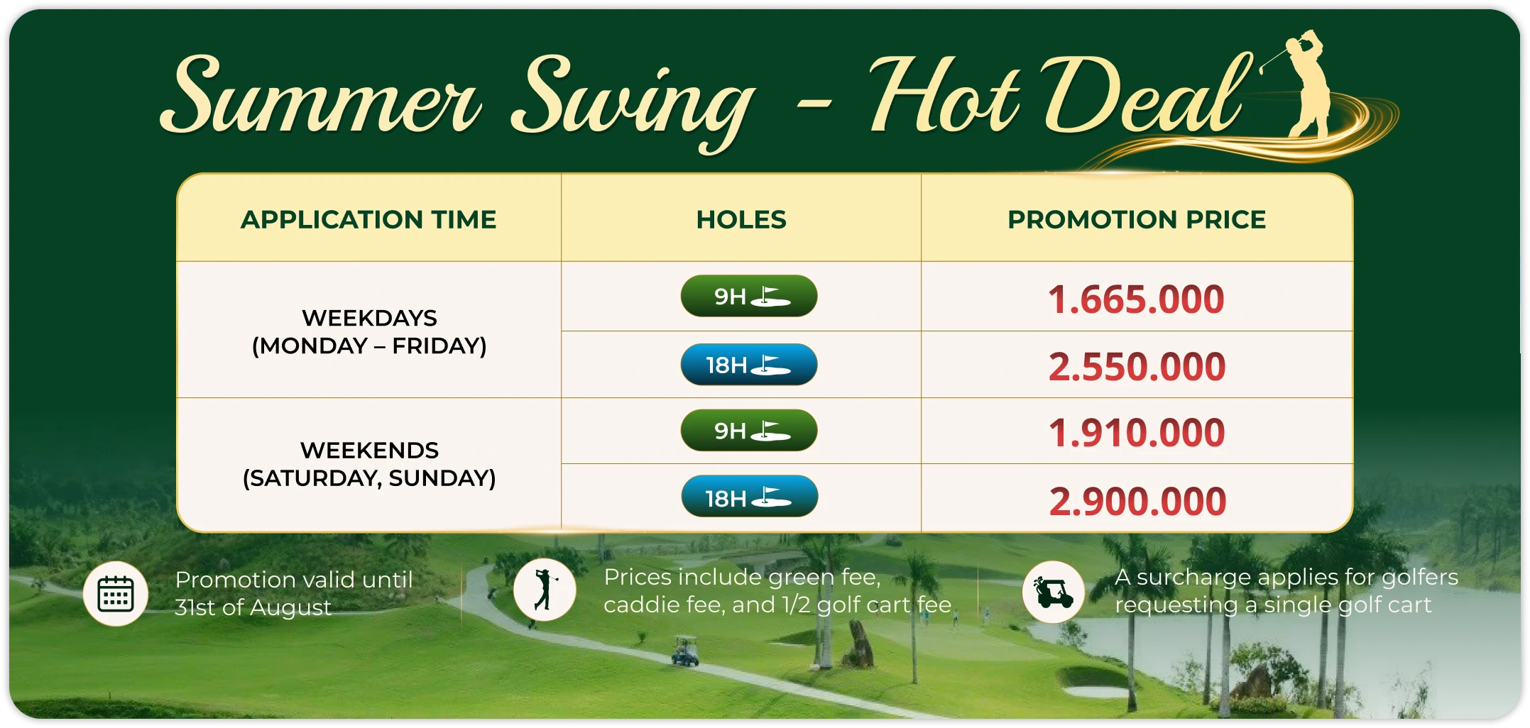 Diamond Bay Golf & Villas Promotion